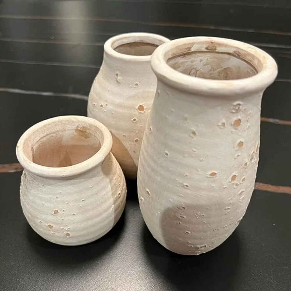 NEW  Ceramic Rustic Bud Vase, Small Vases Set for Country Home Decoration - Picture 8 of 8